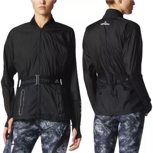 Adidas by Stella McCartney lightweight windbreaker in black, small - Picture 5 of 16